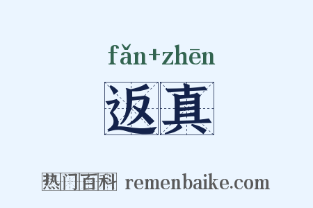 返真是什么意思的图片